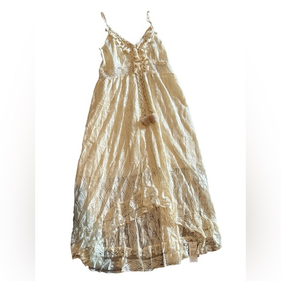 Cupshe Astrid Sleeveless V-neck Tassel Ruching Dress - Picture 11 of 11